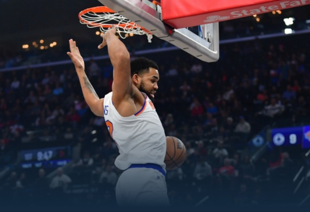 尼克斯客场险胜篮网 克拉克森三分引领逆转